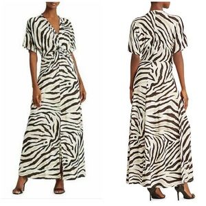 NWT-RALPH LAUREN ANIMAL PRINT MAXI DRESS